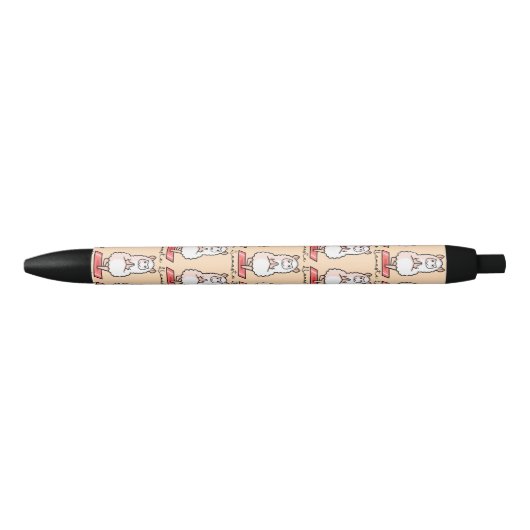 Yoga llama - Llamaste Zwarte Inkt Pen (Voorkant)
