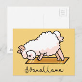 Yoga llama - Svanallama Briefkaart (Voorkant / Achterkant)
