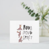 Yoga Llamas Briefkaart (Staand voorkant)