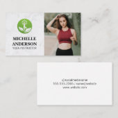 Yoga logo | Aangepaste professionele foto Visitekaartje (Voorkant / Achterkant)