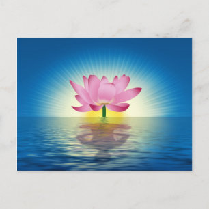 Yoga Lotus Briefkaart