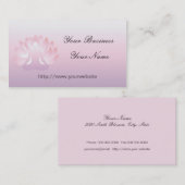 Yoga Lotus Carte de visite (Devant / Derrière)