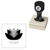 Yoga Lotus Flower Rubberstempel (Gestempeld)