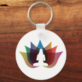 Yoga Lotus Flower Sleutelhanger (Voorkant)