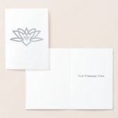 Yoga Lotus Hart Folie Folie Kaarten (Display)