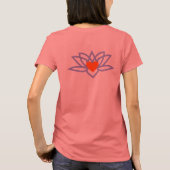 Yoga Lotus Hart T-shirt (Achterkant)