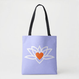 Yoga Lotus Heart Tote Bag