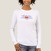 Yoga Lotus Heart Tri-Blend Shirt (Voorkant volledig)