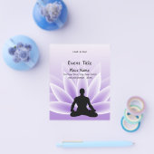 Yoga Lotus Man Violet Small Event Flyer (Enkel)