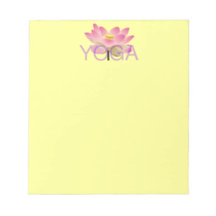 yoga lotus notepad notitieblok