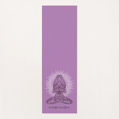 Yoga Lotus Pose Lavender Yoga Mat (Voorkant)