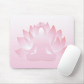 Yoga Lotus Pose Pink Flower Namaste Mousepad Muismat (Met muis)