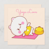 Yoga Love Feestdagenkaart (Voorkant / Achterkant)