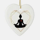Yoga Love Heart Ornament (Rechts)