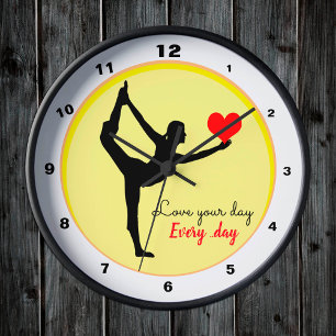 Yoga & Love je day, Elke dag / Yogini mode Ronde Klok