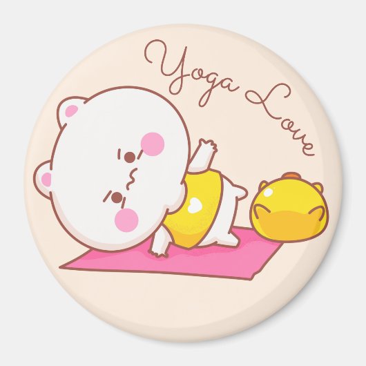 Yoga Love Magnet Magneet (Voorkant)