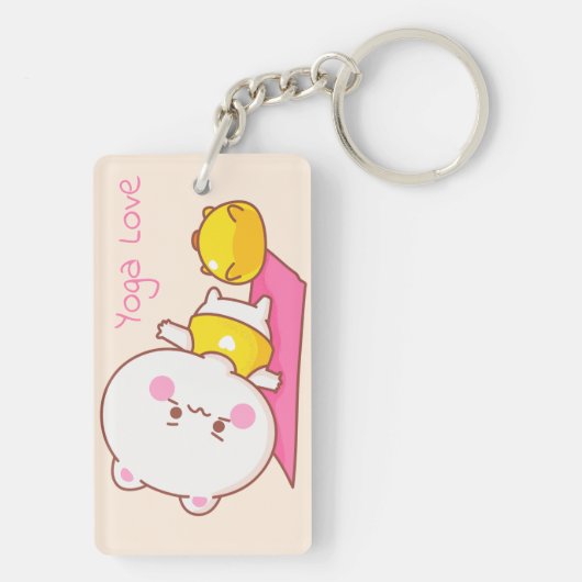 Yoga Love Sleutelhanger (achterkant)