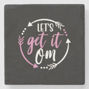Yoga Lover Get It Om-wets Stenen Onderzetter