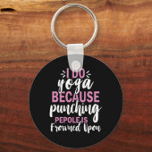 Yoga Lover | I Do Yoga Sleutelhanger (Voorkant)
