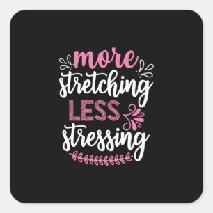 Yoga Lover Meer opvallende Vierkante Sticker