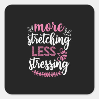 Yoga Lover | Meer opvallende Vierkante Sticker