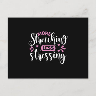 Yoga Lover More Stretching Less Stressing Briefkaart