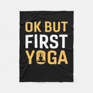 Yoga Lover Ok, maar eerst Yoga Fleece Deken