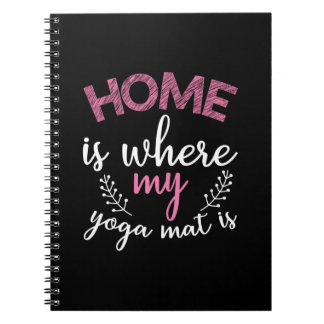 Yoga Lover | Thuis is waar mijn Yoga Mat Notitieboek