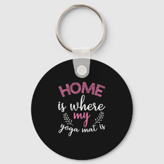 Yoga Lover | Thuis is waar mijn Yoga Mat Sleutelhanger