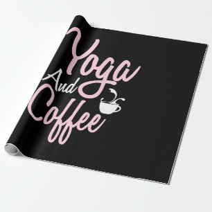 Yoga Lover Yoga en koffie Cadeaupapier