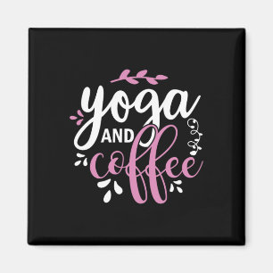 Yoga Lover Yoga en koffie Magneet