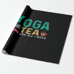 Yoga Lover Yoga en thee zijn alles wat ik nodig Cadeaupapier