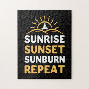 Yoga Lover   Yoga Sunrise Sunset Sunburn Repuit Legpuzzel