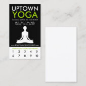 yoga - loyaliteit klantenkaartje (Voorkant / Achterkant)