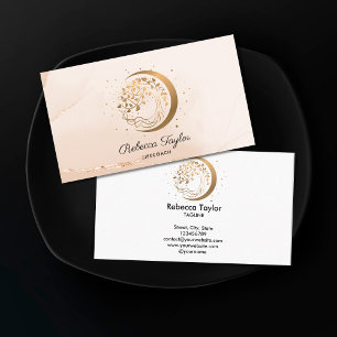 yoga maan trendy life coach tree of life gold busi visitekaartje