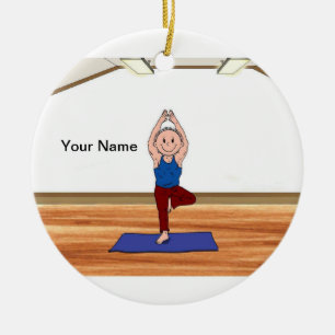 Yoga - Male Keramisch Ornament