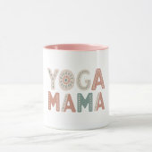 Yoga Mama Boho Pastel Classique Café Mug (Centre)