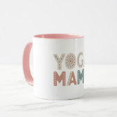 Yoga Mama Boho Pastel Classique Café Mug (Devant gauche)