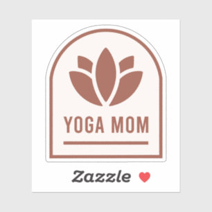 Yoga mama moeder lotusbloem boho esthetiek sticker