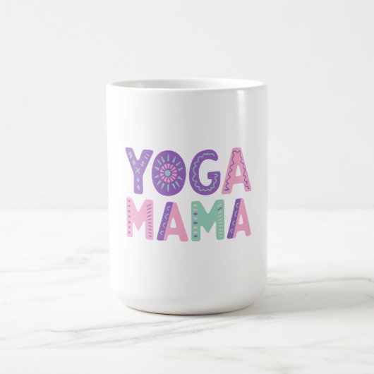 Yoga Mama Pastel Café Mug (Centre)