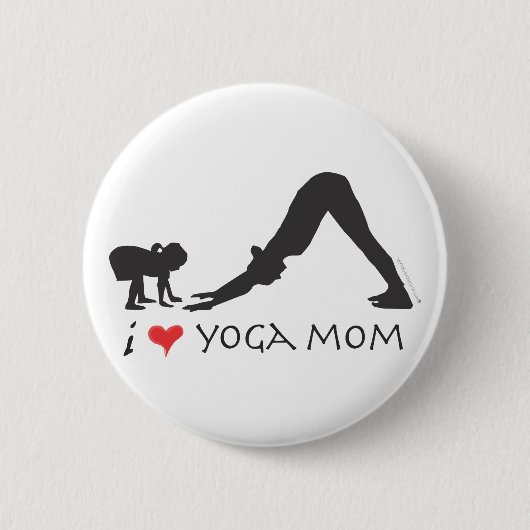 Yoga mama ronde button 5,7 cm (Voorkant)