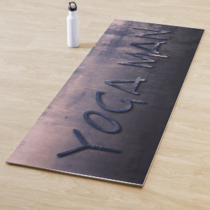 Yoga Man Blauw Mallow rustiek Yogamat