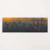 Yoga Man Geel Blauw Grijs Rustig Yogamat (Voorkant (horizontaal))