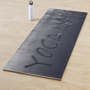 Yoga Man Navy Blue Grey Rustic Yogamat
