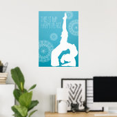 Yoga Mandala personnalisable | Poster (Bureau à domicile)