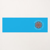 Yoga Mantra Mandala Design Mat (Achterkant (horizontaal))