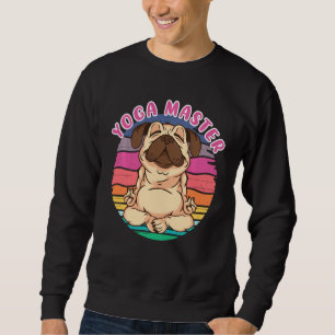 Yoga Master Pug Dog Funny Animal  Meditatie Trui