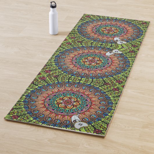 Yoga Mat 2 "Phi" (handgetekend, kleur) (In situ)