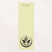 YOGA mat,  bleek geel Yogamat (Voorkant)