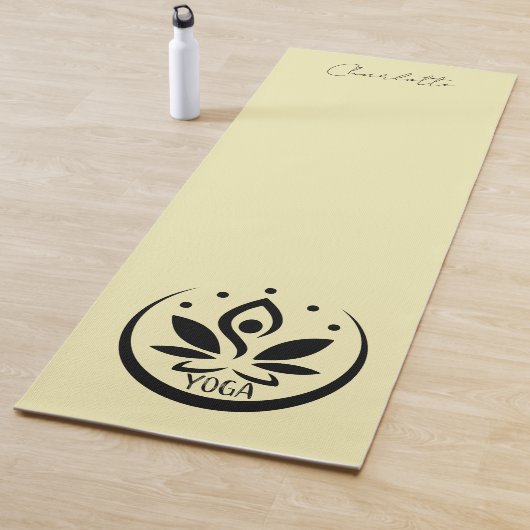 YOGA mat,  bleek geel Yogamat (In situ)